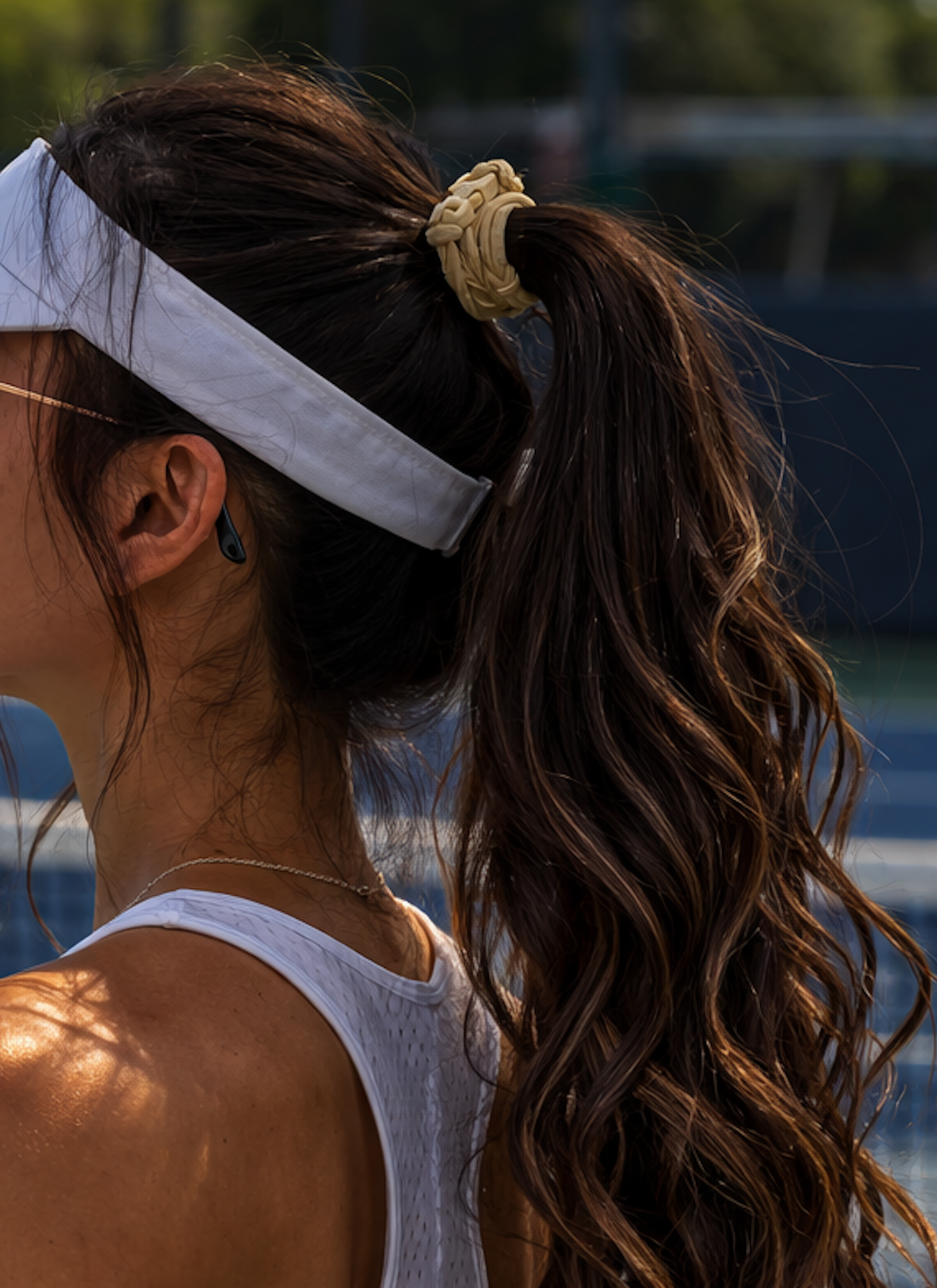 Best hair tie elastics and scrunchie hair accessories for snag-free, pull-free, rip-free, hair. Smooth, effortless hair ties and hair scrunchies for athletes, active moms, fitness, &amp; sports. Best Pickleball Gifts for Women - Buckle Scrunchies