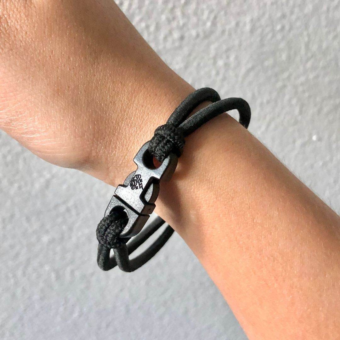Best hair tie elastics and scrunchie hair accessories for snag-free, pull-free, rip-free, hair. Smooth, effortless hair ties and hair scrunchies for athletes, active moms, fitness, &amp; sports. Hair Tie Bracelets - Buckle Scrunchies