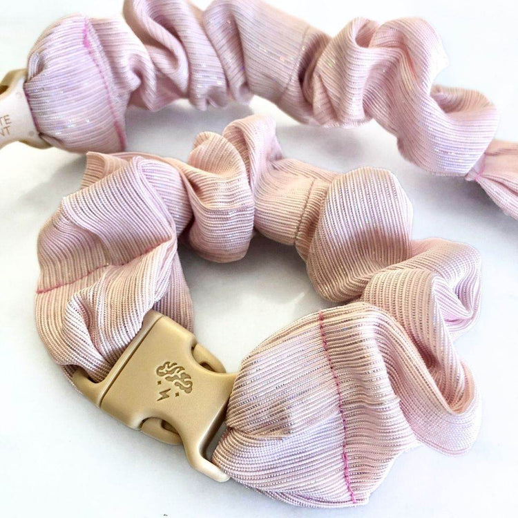 Best hair tie elastics and scrunchie hair accessories for snag-free, pull-free, rip-free, hair. Smooth, effortless hair ties and hair scrunchies for athletes, active moms, fitness, &amp; sports. Best Hair Accessories for Girls - Buckle Scrunchies