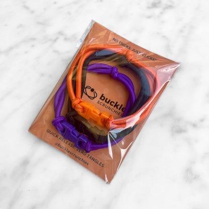 Spooky Halloween 3-Pack of Buckle Hair Ties