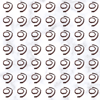 Buckle Hair Tie 100-Pack bulk team pack shown as a flat lay of elastics