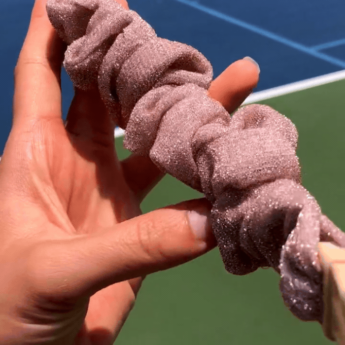 Best hair tie elastics and scrunchie hair accessories for snag-free, pull-free, rip-free, hair. Smooth, effortless hair ties and hair scrunchies for athletes, active moms, fitness, & sports. Mystery Buckle Scrunchie - No Snagging, No Tangles